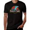 Men'S "FURAFIC FARK" Graphic T-Shirt - A Fun Blue Dinosaur Design with Yellow And Red Accents. A Casual Crew Neck T-Shirt Suitable for All Seasons