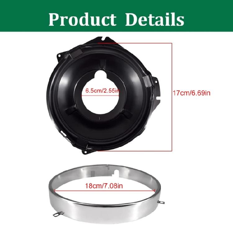 Stainless Steel Headlamp Mounting Bucket And Rings Combination Fixing Set Enhance Vehicle Front Lighting Systems 28pcs