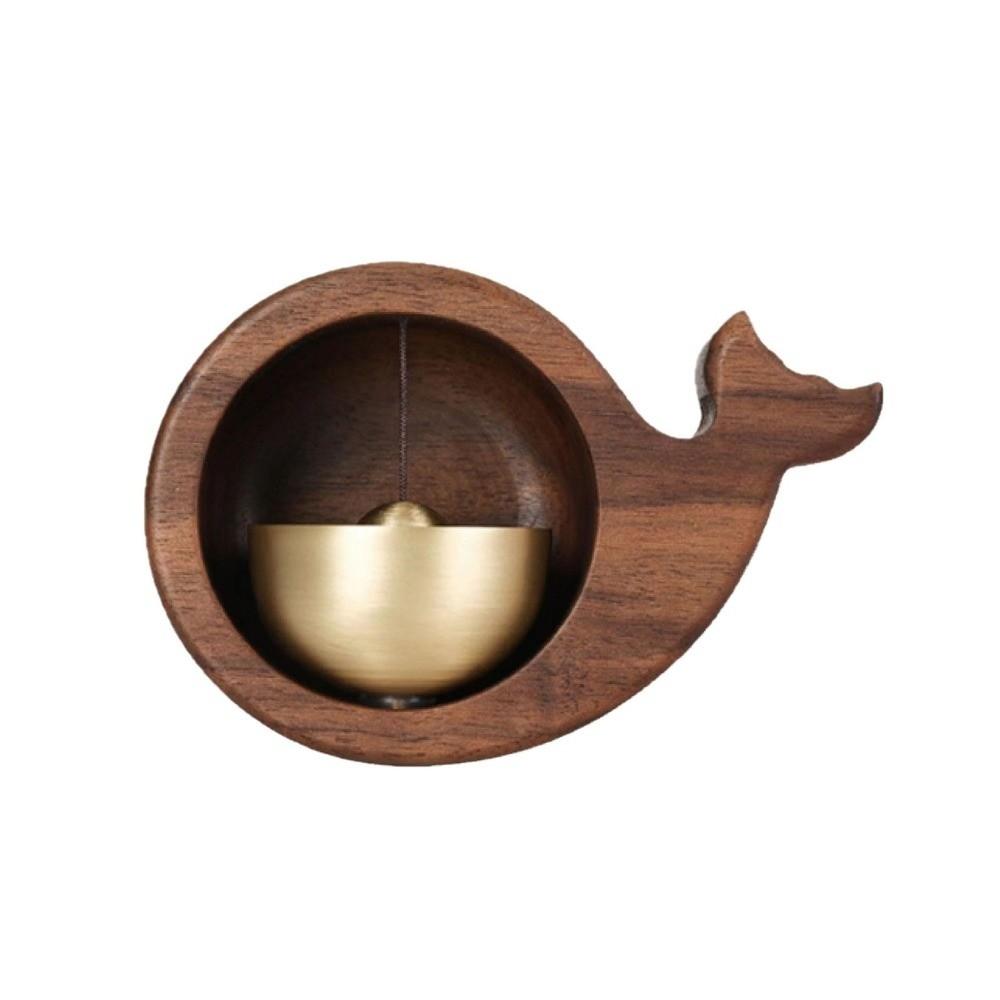 Wood Entrance Door Bells Wireless Dopamine Wind Chimes Little Whale Doorbell  Bedroom Pendant
