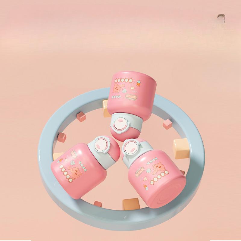 Creative Cute Cartoon Pocket Cup Outdoor Portable Sports Cup Children's Mug 304 Stainless Steel Pot-bellied Mug