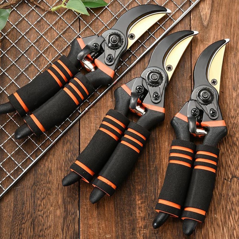 Pruning Shears Garden Clippers Heavy Duty Bypass Pruner Manganese Steel Gardening Shears Professional Pruning Tools