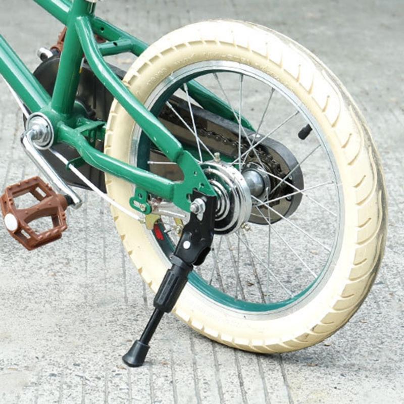 Bike Kickstand Kids Adjustable Rear Side Bicycles Stand Kickstand for 12In/14In/16In/18In/20In Mountain Bike Kick Stand