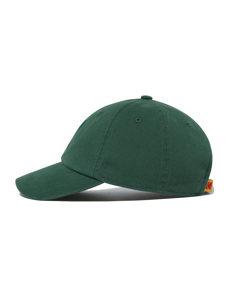 KODAK Relaxed Fit Tone-On-Tone Logo Embroidered Ball Cap Green