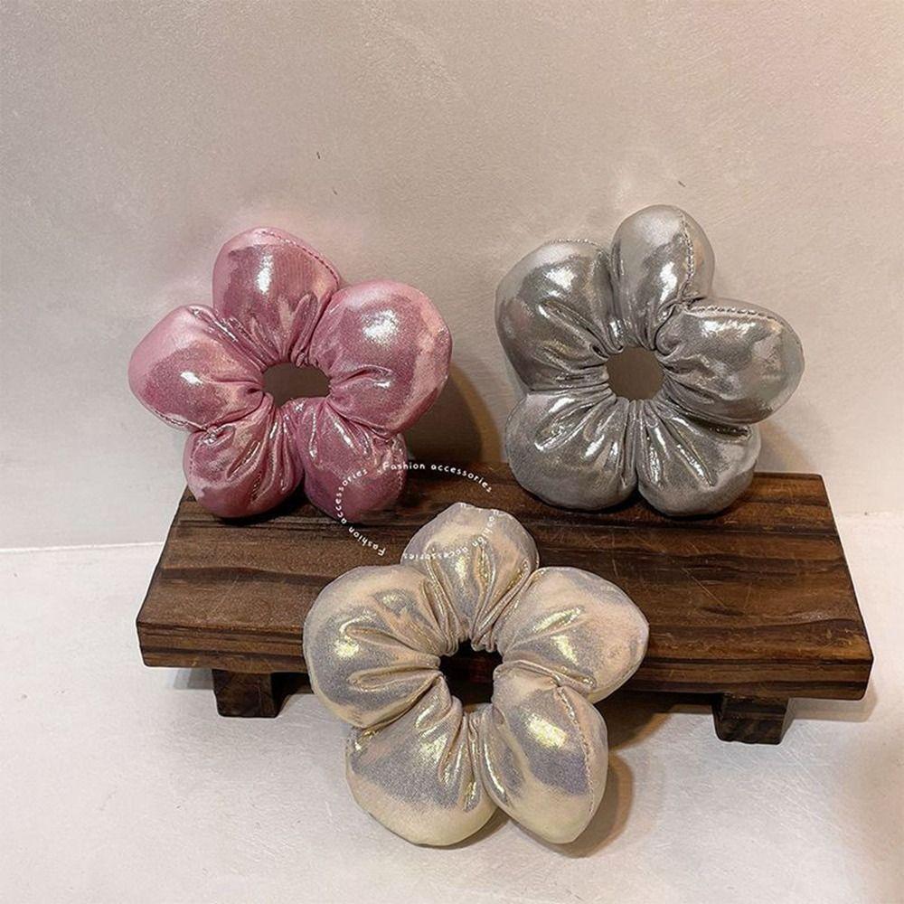 Sponge Large Hair Scrunchies Cotton Filled Elastic Hair Rope Exaggerated Hair Ring  Daily