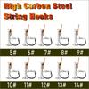1 Bag 3# -13# Fishhooks High Carbon Steel String Hooks Fishing Lures Pesca Baits Combination 5 Small Single Hooks Fishing Accessory
