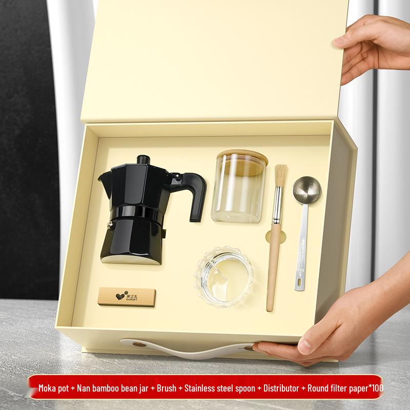 

Набор кофеварки мока с пользовательским логотипом: Премиальный корпоративный подарок для клиентов