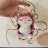 Plush Cat Delightful Toy Keychain 4 Inch Cartoon Stuffed Accessory Animal