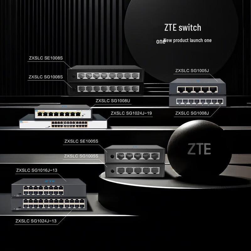 ZTE ZXSLC SG1008J 8-Port Non-PoE Gigabit Switch