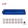 Blue Color Socket Tray Metric Size Wrench Holder Wrench Head Storage Socket Organizer  Tool Storage