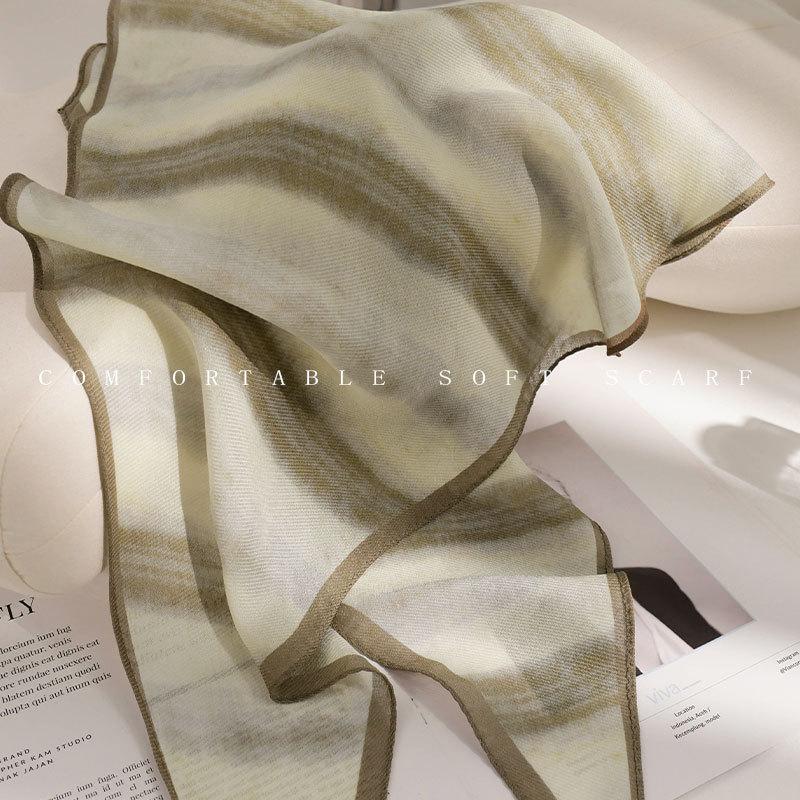 100% Mulberry Silk Scarf Fashion Women Elegant Scarves Shawl Hijab Bandana Pashmina High Quality Neckerchief Female Echarpe