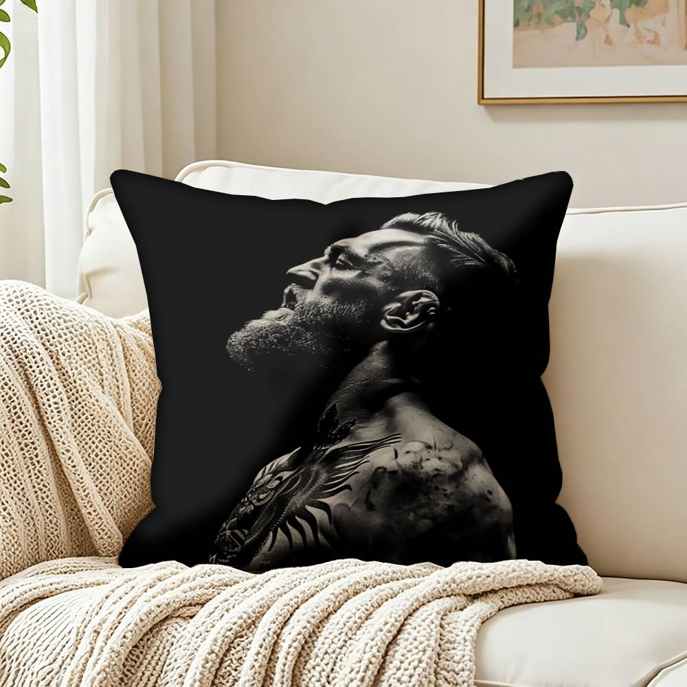 Cool CConor MMcGregor Customizable Square Cushion Cover Double Sided Print Pillow Case