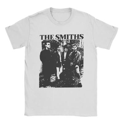 The Smiths Vintage Pencil Drawing Style T-Shirt for Men Women Music Casual Cotton Tee Shirt O Sleeve T Shirt Printing Clothing