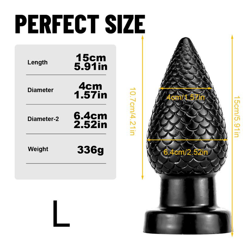 Black Pine Cone Butt Plug Masturbation Stick Backyard Butt Plug Sex Toys Backyard Big Butt Plug