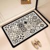 Bathroom Absorbent Floor Mat, Diatom Mud Quick-drying Mat, Toilet Door Carpet, Toilet Anti-skid and Anti-drop Foot Mat