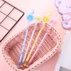 5 Stück/Los Niedliche Mond-Pailletten Gelstift 0,5 mm Schwarze Tinte Stifte Büro Unterschriftsstift Schüler Schulbedarf Kawaii Kinder Schreibwaren Geschenk