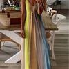 JPNTKY Fashion Summer Spring Sleeveless V-Neck Casual Dresses International Design