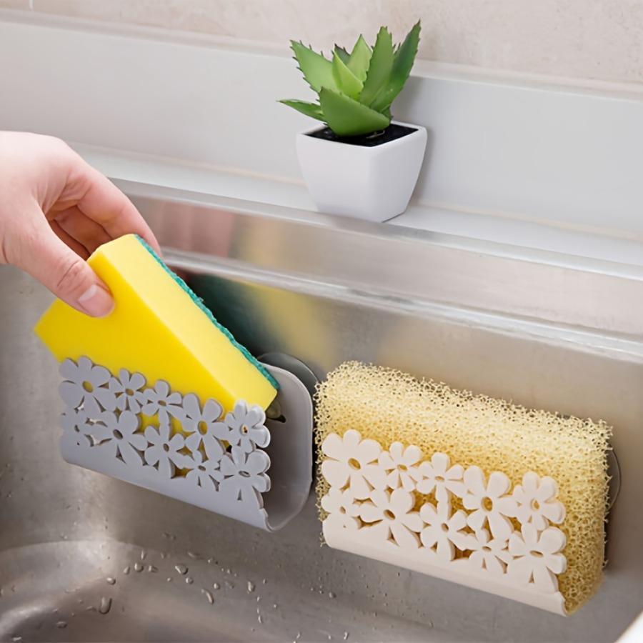 Storage Rack for Soap In The Kitchen Sink with a Hollow Design