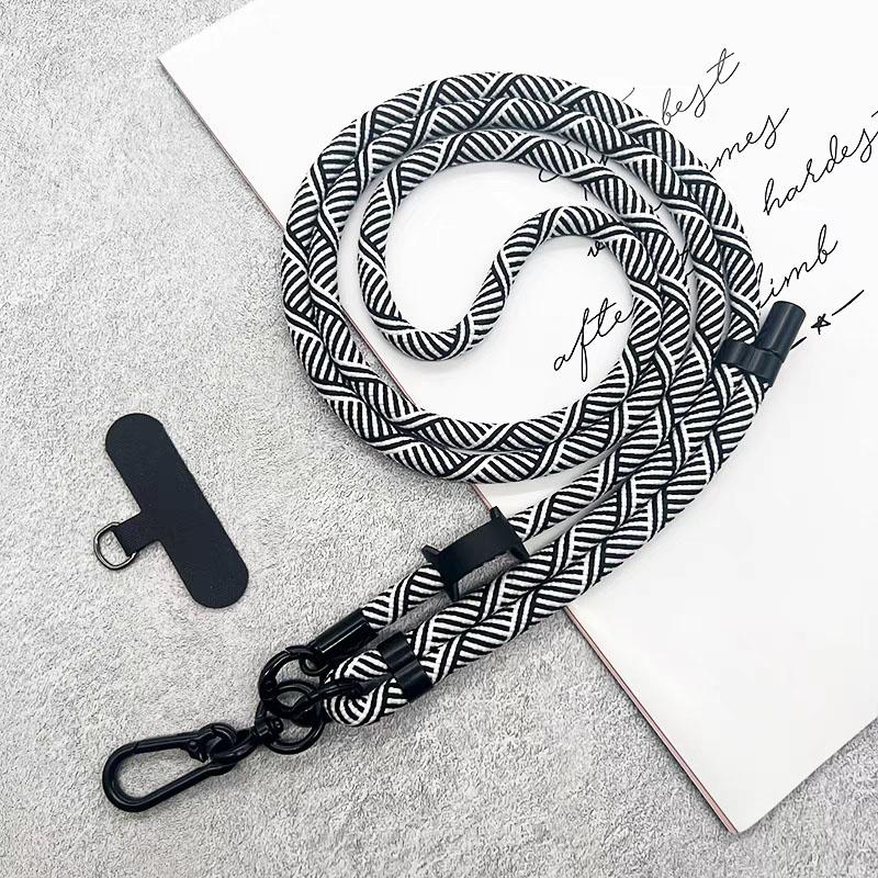 Universal 150CM Mobile Phone Crossbody Lanyard Chain Sport Climbing Cellphone Cord Rope Adjustable Nylon Straps