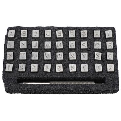36 Stück Lederstempel Muster Zahl Alphabet Punze Schnitzen Handwerk DIY Werkzeug 1 Stück Griff 6,5 mm