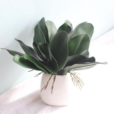 Artificial Fake Leaf Mini Orchid Green Plant Silk Flowers Nordic Home Decor
