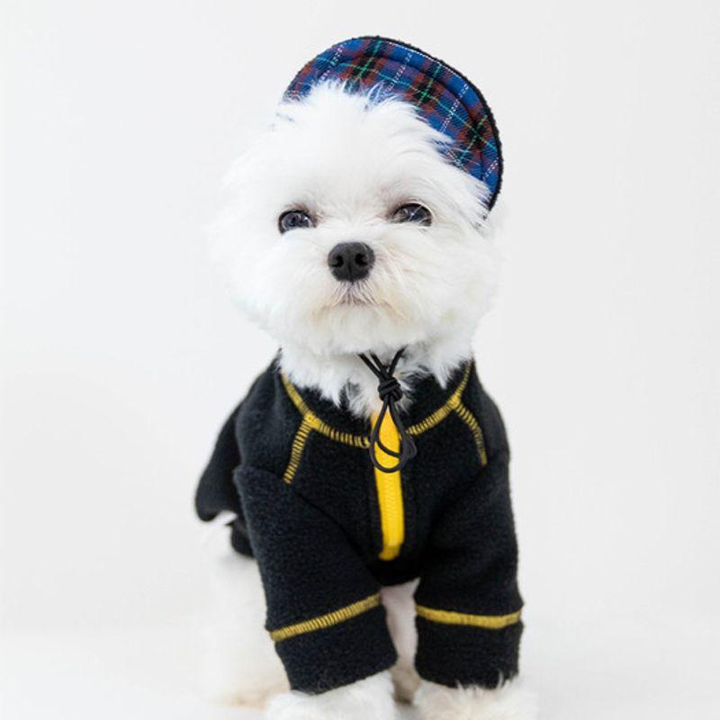 Foreverybari Retro Polar z Półzipem (czarny)