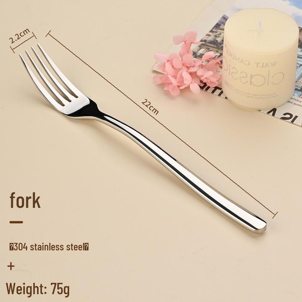 Premium 304 Stainless Steel Cutlery Set: Knife, Fork, and Spoon for Steaks - Perfect for Restaurants and Hotels