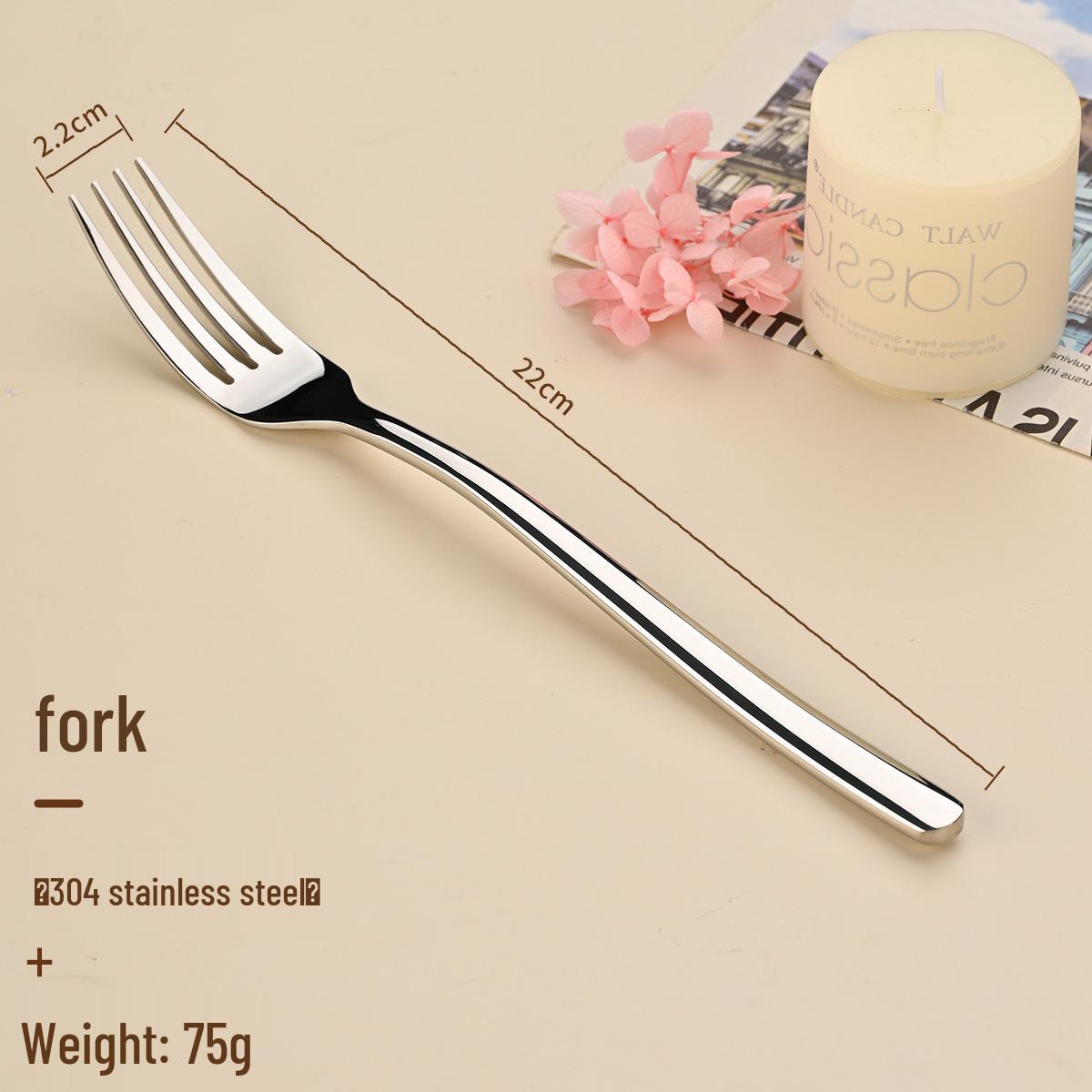 

Набор столовых приборов премиум-класса из нержавеющей стали 304: Нож, вилка и ложка для стейков - Идеально для ресторанов и отелей