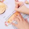 4 Piece Candy Color Animals Kawaii Stationery Cartoon Drawing Office School Kitten Straight Plastic Ruler