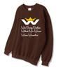 Wibelibellyu W Crown Oversized Terry Sweatshirt Brown