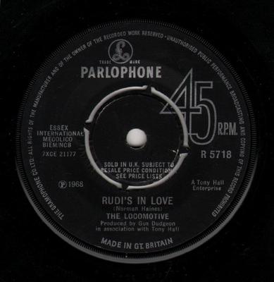 7inch Record LOCOMOTIVE - Rudi's In Love R5718 Parlophone 1968 UK Reggae, Ska & Dub Used