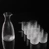 Heat-resistant Glass Wine Set Japanese Style Hammer Patterned Small Wine Pot Household Sake Dispenser Small Teacup