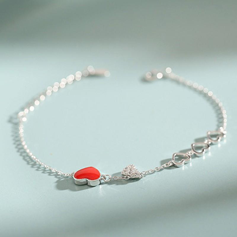 S925 Sterling Silver Korean Style Women's Bracelet - Perfect for Couples and Birthday Gifts