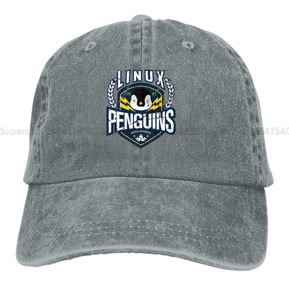 Linux Penguins Baseball Cap Unisex Hats Wounisex Visor Protection Snapback Linux System Caps One Size