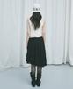Nigaennikol Tiered Sheer Long Skirt_Black