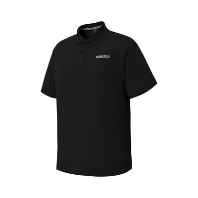 Bequemes Modisches Vielseitiges Kurzarm-Polohemd Unisex Oberteile Schwarz JI6024