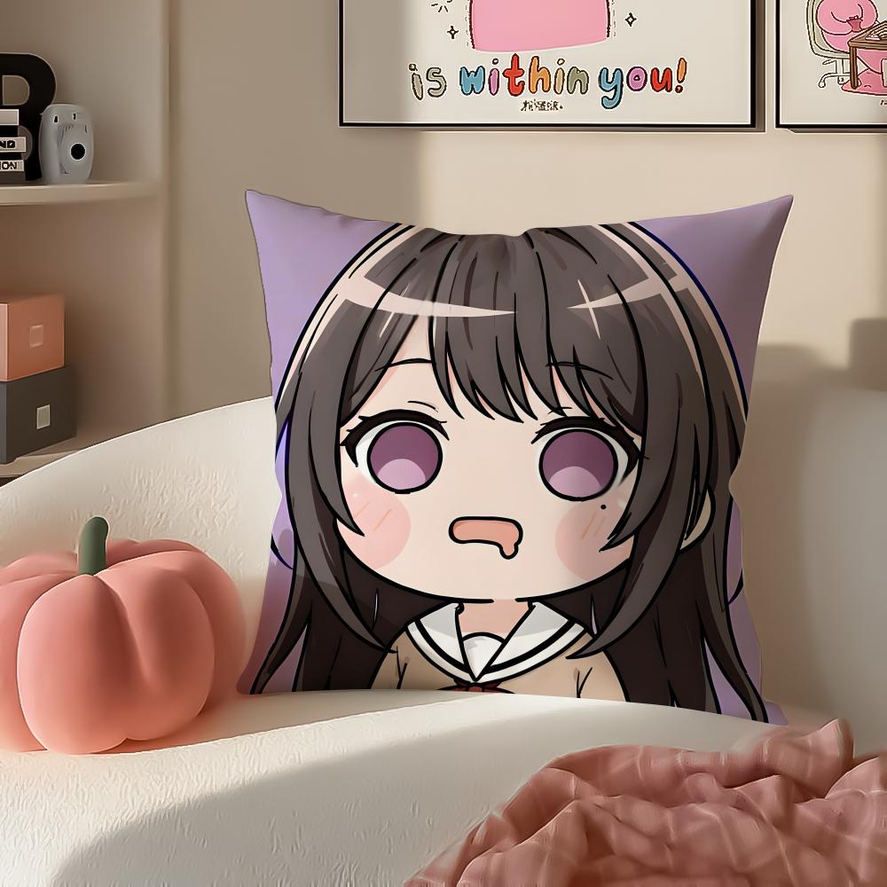 Anime Cartoon BanG Dream Its MyGOCute Cushion Cover Pillowcase Short Plush Invisible zipper Room Sofa Cushion Cover