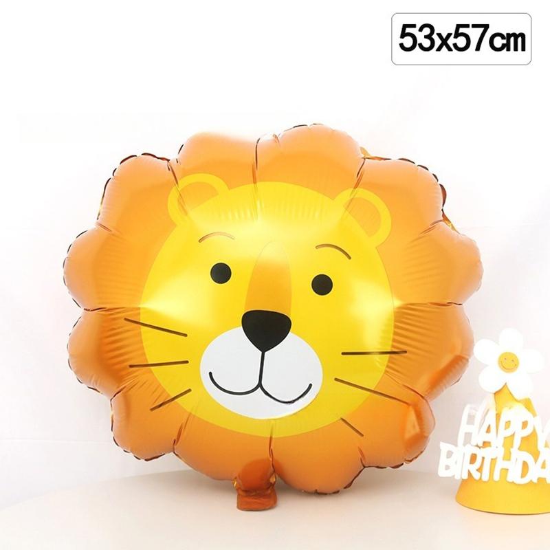 Cartoon Animal Head Balloons Aluminum Foil Helium Balloons Party Decoration Balloons A Variety Of Animal Styles To Choose From