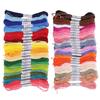 ABUL-100 Skeins Embroidery Floss Cross Stitch Thread Bracelet String With Needles For Friendship Bracelet