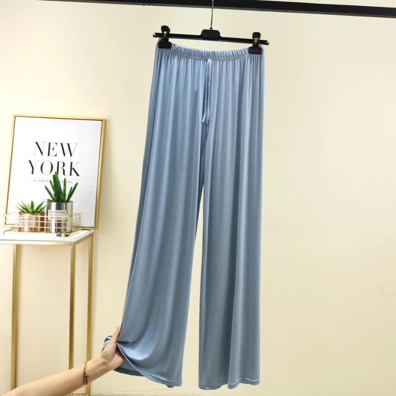 Modal Floor-Length Wide Leg Pants Loose Home Spwear  Color Versatile Casual Summer Thin Home Pants Women