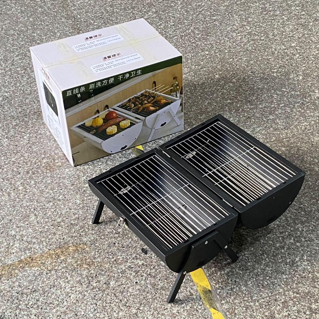 Dubbelsidig rökfri kolgrill: Utomhus & Multifunktionell för Hembakgrillning