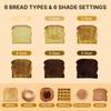 Bread Machine 6 Shade Settings Easy To Clean Digital Timer Toaster with Sound Function Smart Extra Wide Slots Toaster