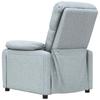 Vidaxl Massage Armchair, Light Gray, Fabric Upholstered