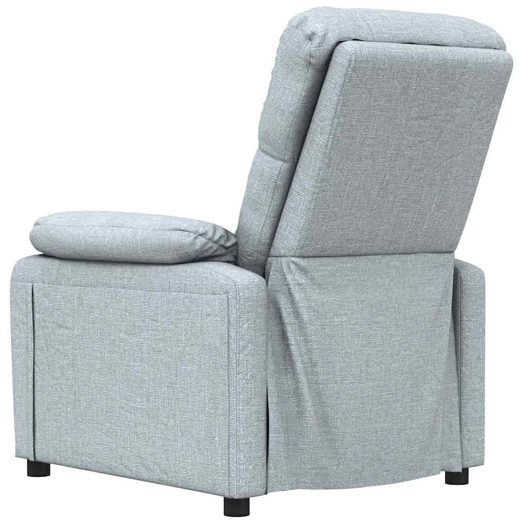 Vidaxl Massage Armchair, Light Gray, Fabric Upholstered