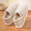 Huis Winter Dames Pantoffels Pluche Binnenkant Antislipzool Dikke Zool Waterdicht Schoenbovenwerk Gesloten Hiel Warme Pantoffel Man