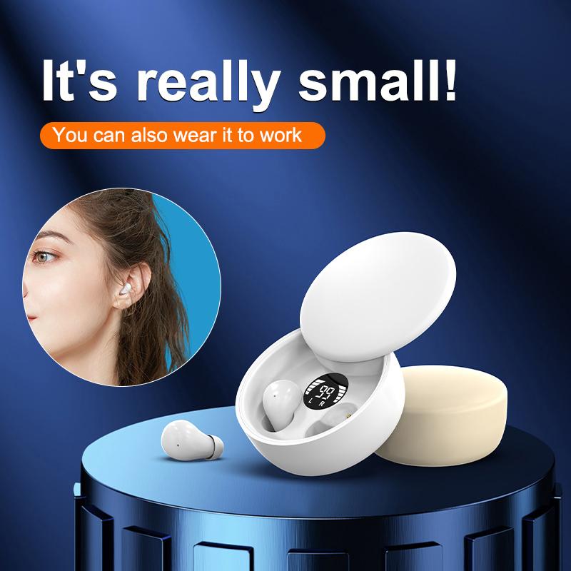 Sk26 Tws Wireless Bluetooth 5.4 Headphones In-Ear Invisible Sleep Earbud With Mic Noise Cancelling Earphones Hifi Music Headset
