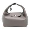 Le Pliage Xtra Logo Embossed Flap Snap Closure Zipper Tote Bag Women Tote Bags Dove-Gray 10291987P55