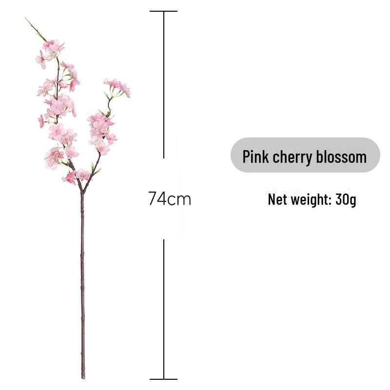 Ramuri Artificiale de Flori de Cireș Japonez și Flori de Păr pentru Decor de Living sau Nuntă