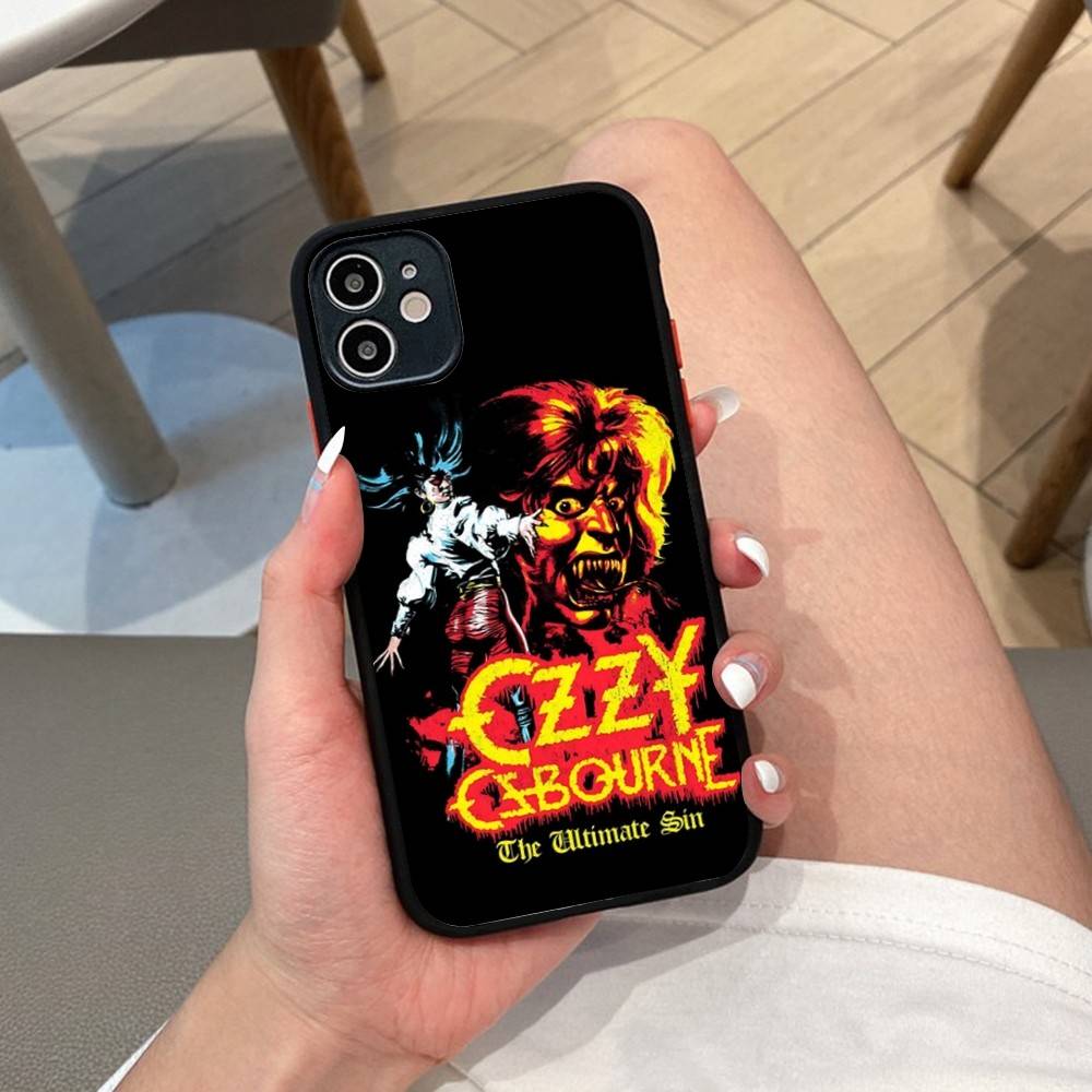 Singer O-Ozzy Osbourne Phone Case For IPhone 14 11 12 13 Mini Pro Max 8 7 Plus X XR XS MAX Translucent Matte Cover