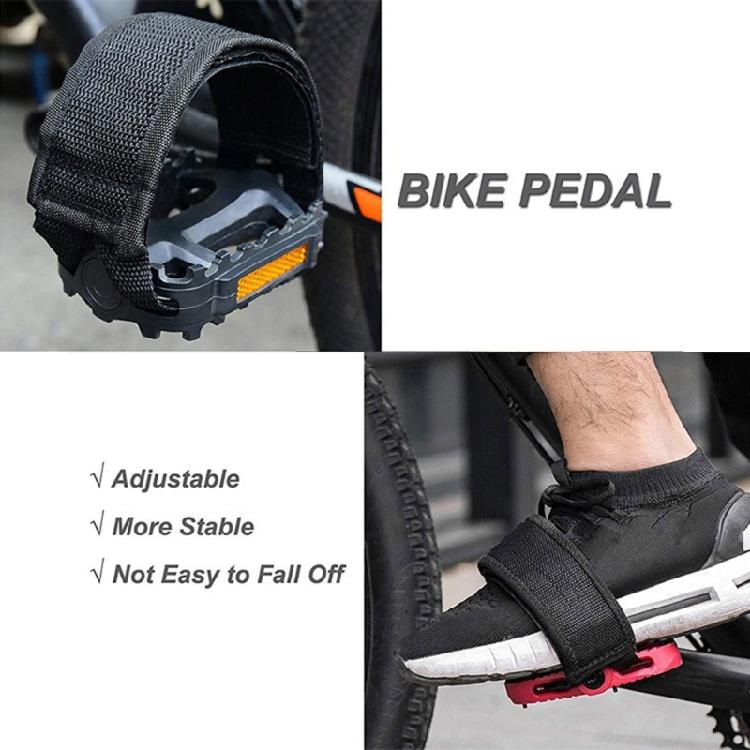 1 Pair Bicycles Pedal Straps Heavy Duty Bicycles Footrest Strips Accessory Set