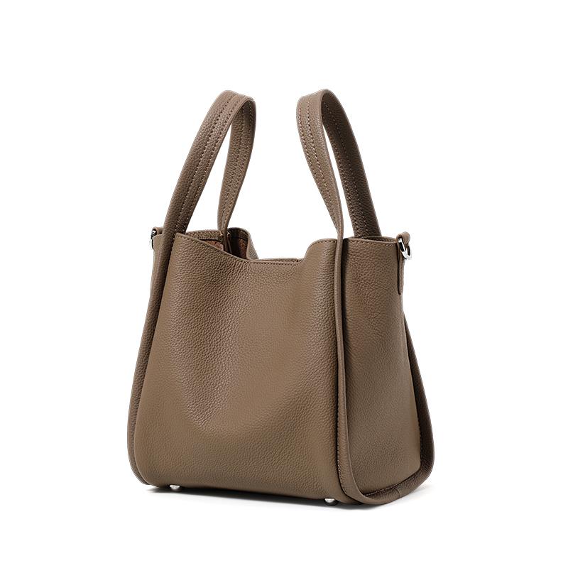 

Корзина для овощей из коровьей кожи среднего размера, женская сумка большой вместимости из натуральной кожи, сумка через плечо